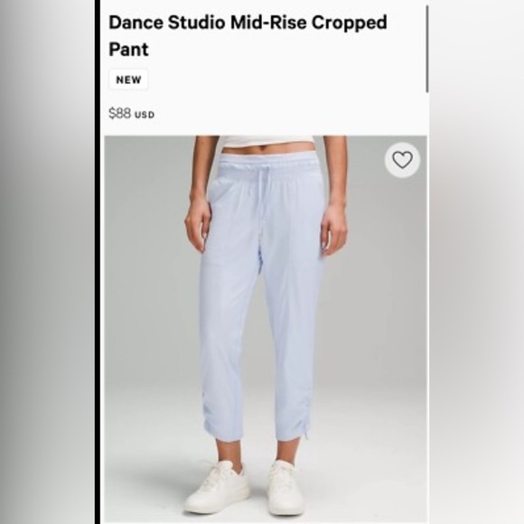 lululemon athletica Pants - Lululemon Athletica Soft Blue/lavender dance studio mid rise jogger